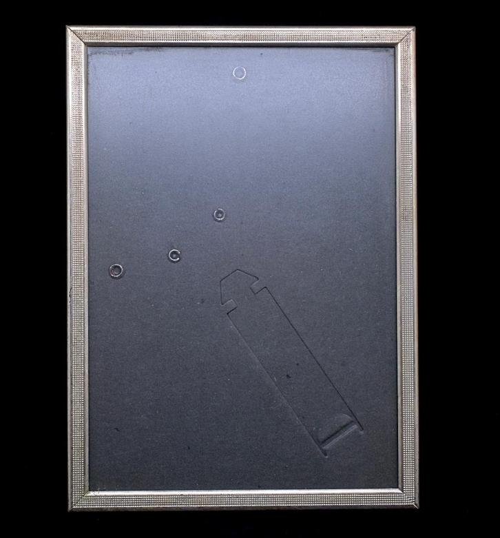 Verzilverde fotolijst - K1MON-1, Audio, Tv en Foto, Fotografie | Fotolijsten, Gebruikt, Verzenden