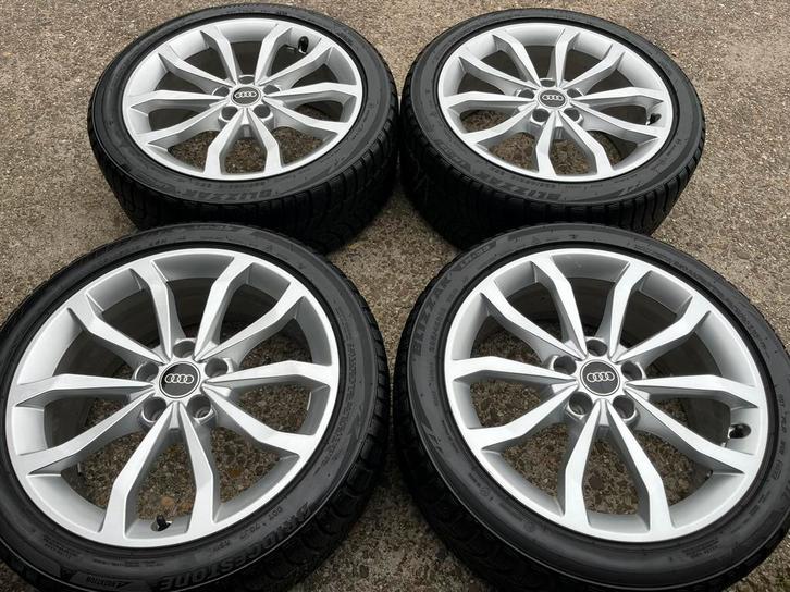 18” originele Audi A4 B9 Bridgestone winter velgen, Auto-onderdelen, Banden en Velgen, Banden en Velgen, Winterbanden, 18 inch