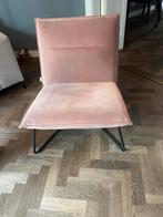 Oud roze velvet stoel Troebadoer, Huis en Inrichting, Stoelen, Ophalen, Gebruikt, Overige kleuren, Eén