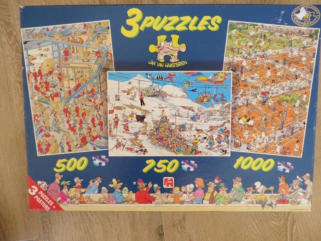 Jan van Haasteren puzzzels 500 750 1000, Ophalen of Verzenden, 500 t/m 1500 stukjes, Zo goed als nieuw