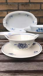 Sauskom met blauwe bloemen - Petrus Regout, Ophalen of Verzenden