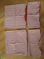 Ikea - 4 kussenhoesjes plommonros - rood/wit, Ophalen of Verzenden, Zo goed als nieuw, Rood, Vierkant