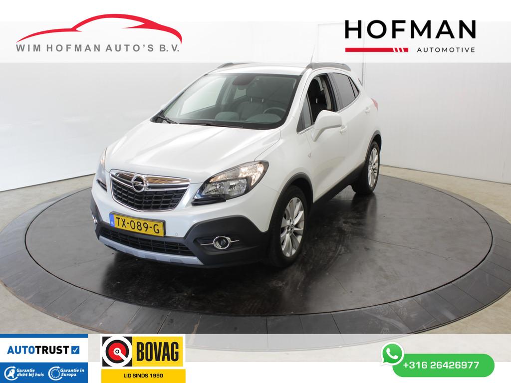 Opel Mokka 1.4 Turbo Cosmo Apk tot 03-2027 Vol Leder Camera, Auto's, Euro 5, Gebruikt, Zwart, 4 cilinders