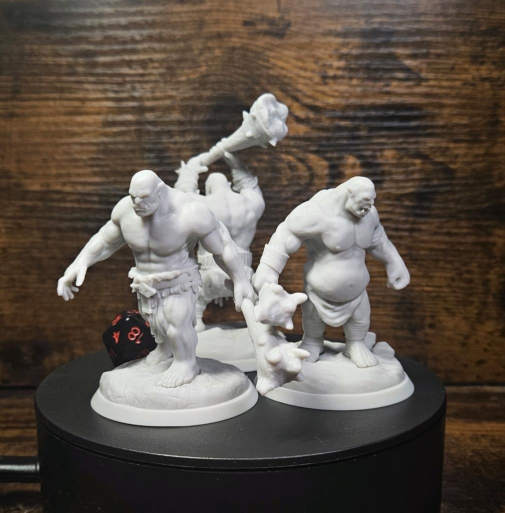 Set van 3 ogre miniaturen voor dnd/pathfinder, Ophalen of Verzenden, Nieuw, Overige soorten, Figuurtje(s)