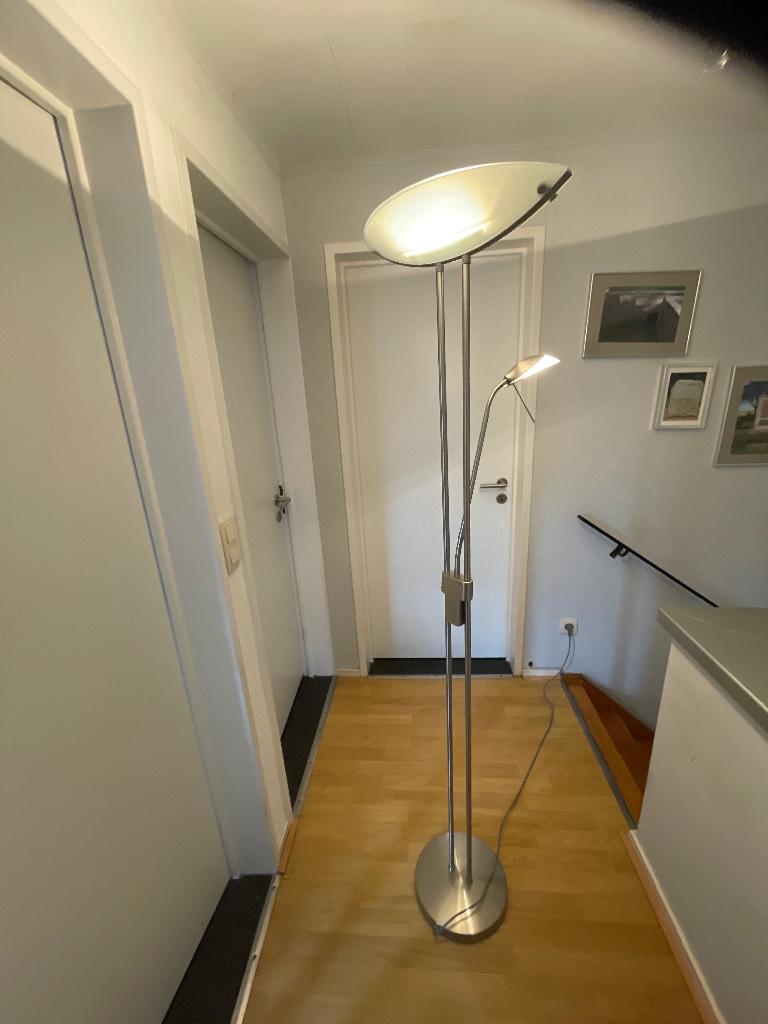 Staande schemerlamp mét leeslamp, Ophalen, Nieuw, Modern?