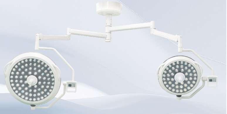 Dubbele operatielamp (LED) plafondbevestiging