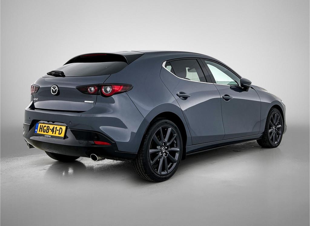 Mazda 3 2.5 e-SkyActiv-G M Hybrid 140 Centre-line | Stuur en, Auto's, Mazda, Voorwielaandrijving, 12 maanden, Stof, Gebruikt