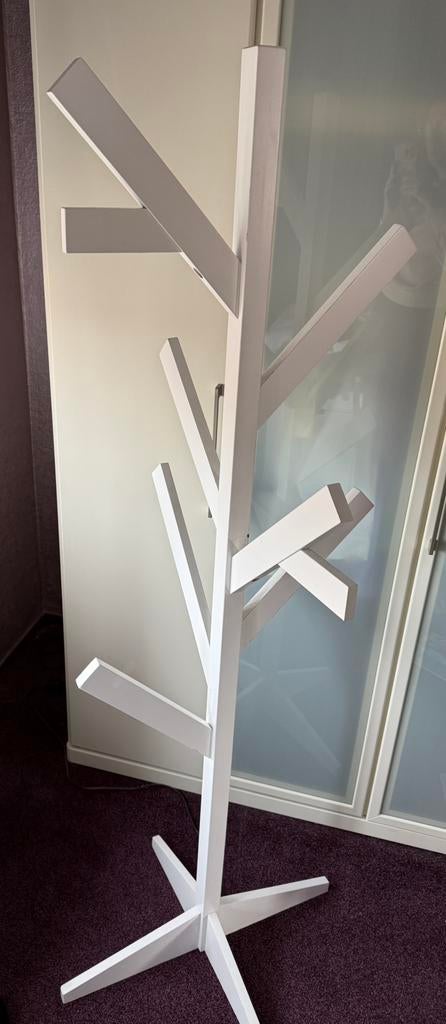 Kledingboom wit, Zo goed als nieuw, Minder dan 100 cm, Hout, Ophalen