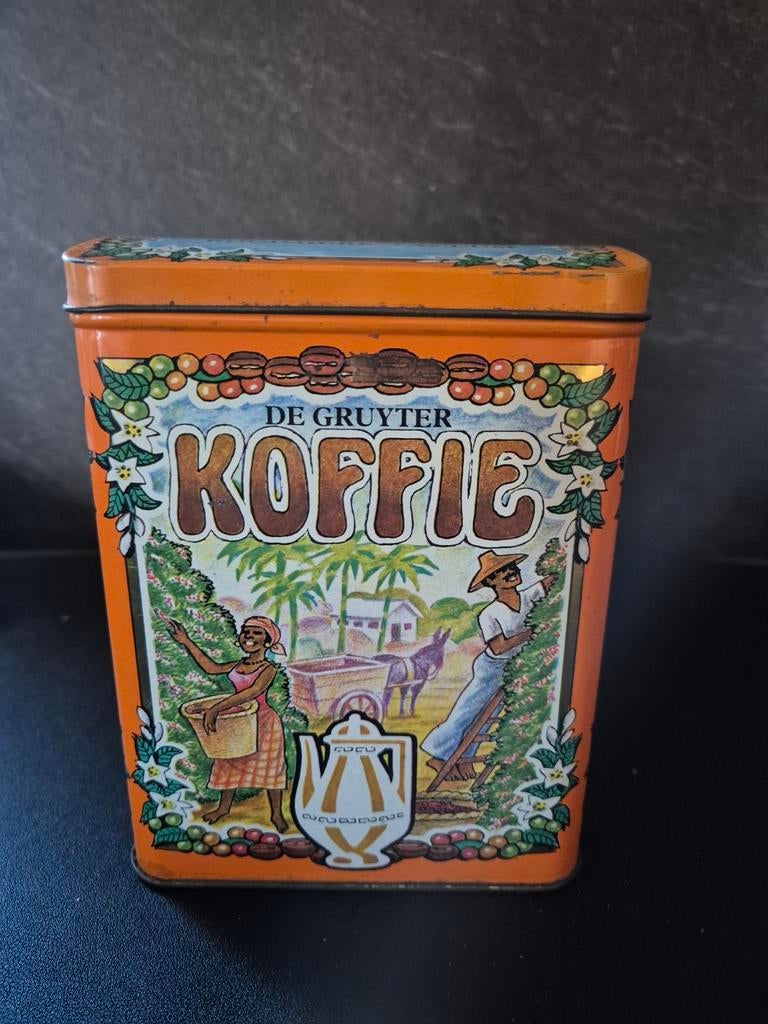 De gruyter koffie blik, Verzamelen, Blikken, Ophalen of Verzenden, Gebruikt, Koffie