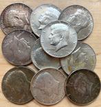 USA 10x Kennedy 1/2 Dollar 1964 112,5 gram netto zilver, Ophalen of Verzenden, Vóór koninkrijk, Zilver
