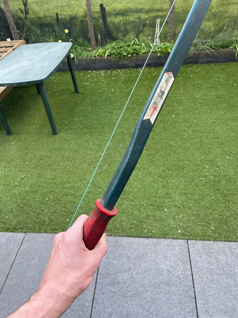 Handboog met rode grip, Ophalen of Verzenden, Gebruikt, Recurveboog