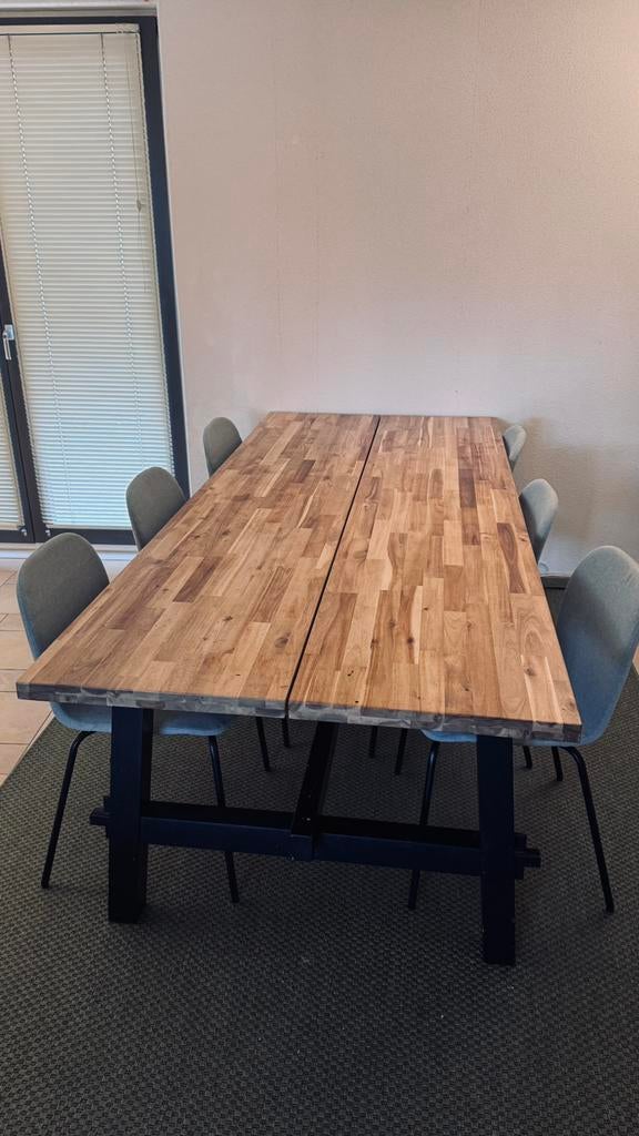 IKEA Skogsta Eettafel (235x100 cm), Ophalen, Gebruikt, 200 cm of meer, 50 tot 100 cm