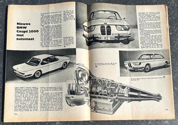 BMW E9 2000 CS in Autokampioen 1965, Boeken, Auto's | Folders en Tijdschriften