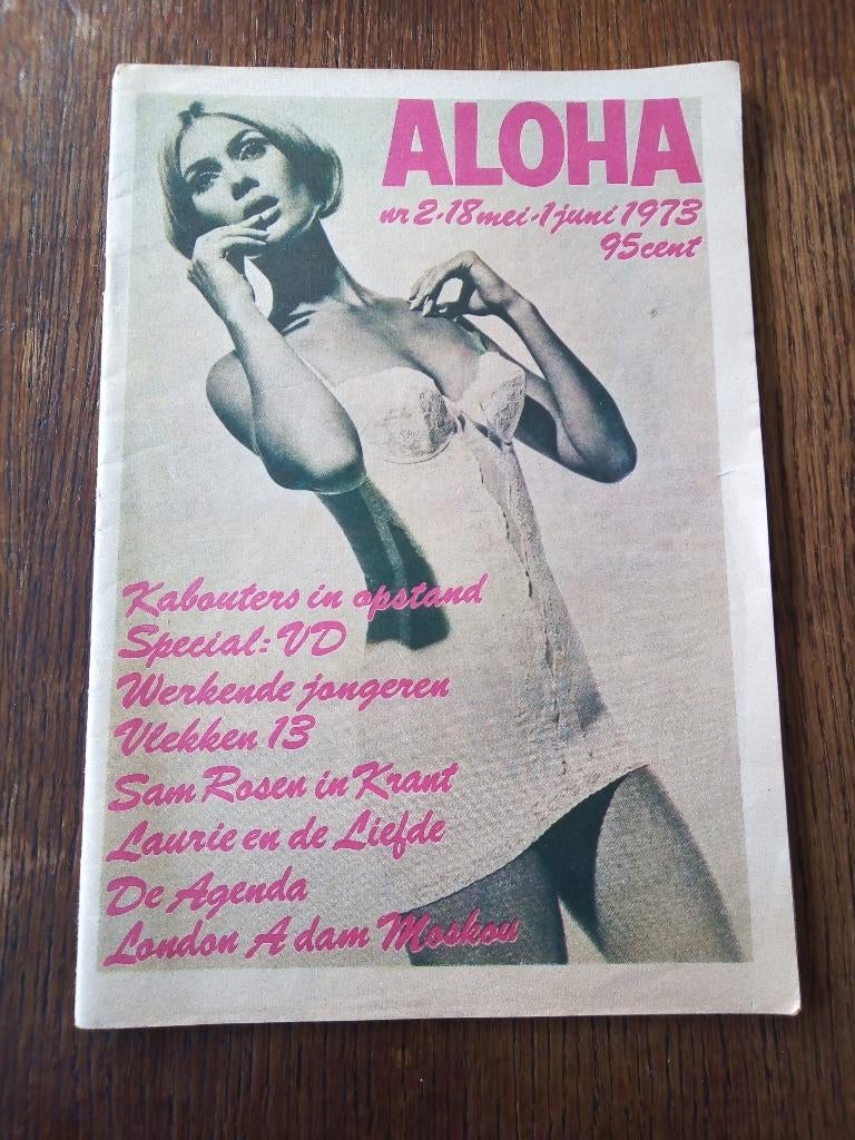 aloha nr.2 uit 1973/herman brood/bob van den born strips, Ophalen of Verzenden, Gelezen, Muziek, Film of Tv
