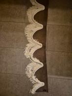 Bruin Labro raamgordijn met witte franjes voor vrachtwagen, Auto-onderdelen, Ophalen of Verzenden