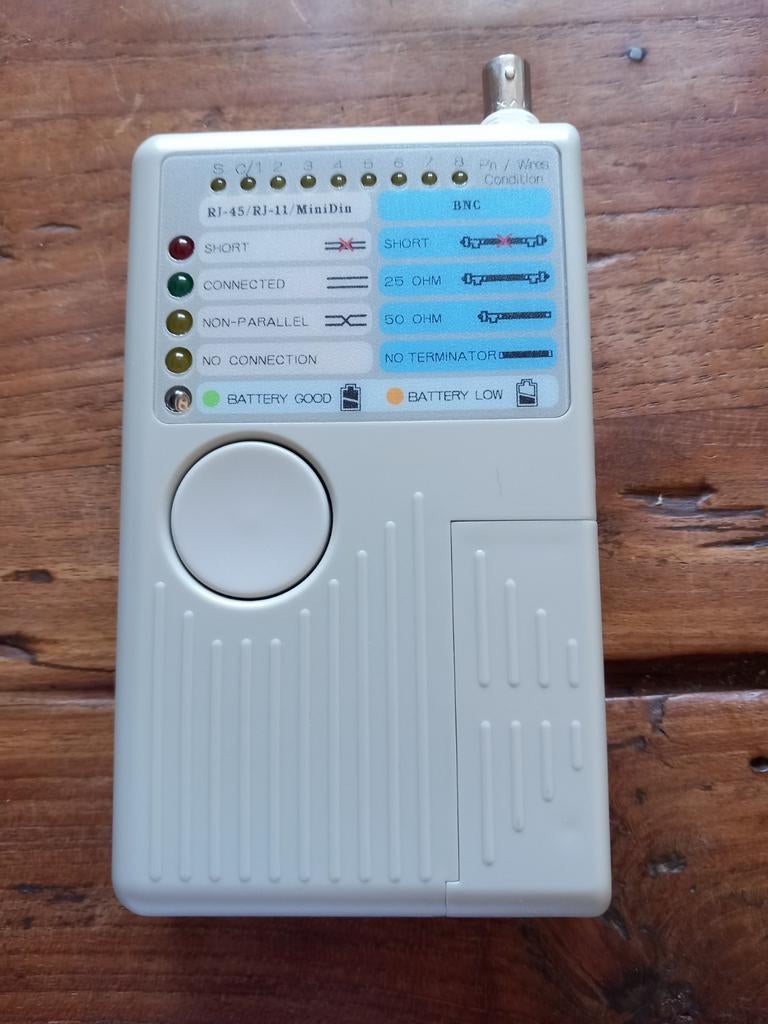 Remote Kabel Tester RJ-45/RJ-11/MiniDin/BNC, Ophalen of Verzenden