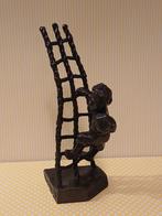 Bronzen Beeldje Paddeltje.  Vlissingen, Ophalen of Verzenden, Zo goed als nieuw, Mens