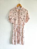 Ganni jurk roze met zwarte print Maat S / viscose, Verzenden, ., Ganni, Zo goed als nieuw