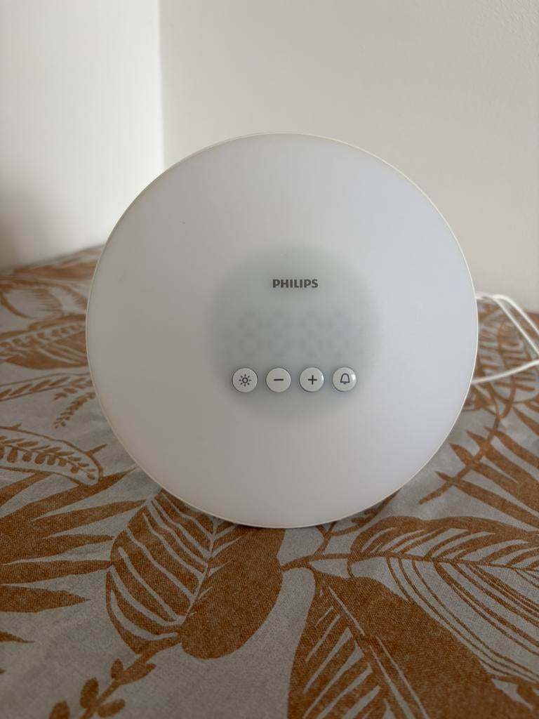 Philips wake-up light hf3500, Witgoed en Apparatuur, Wekkers, Ophalen of Verzenden, Zo goed als nieuw, Digitaal