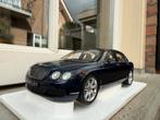 1:18 Bentley Flying Spur blauw 2005 Minichamps LAKOPWERKING, Minichamps, Gebruikt, Auto, Ophalen of Verzenden