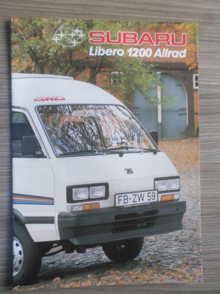 Subaru Libero 1200 AWD Brochure, Ophalen of Verzenden, Zo goed als nieuw, Overige merken