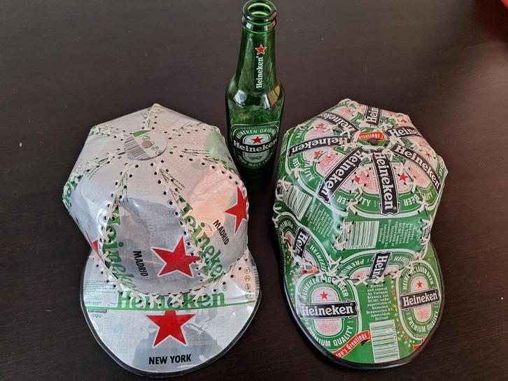 31. Heineken petten, Verzamelen, Biermerken, Heineken, Ophalen of Verzenden