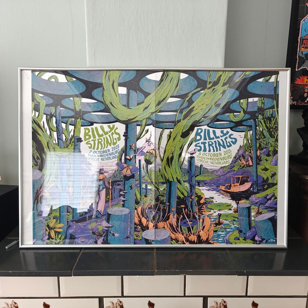 Posters Billy Strings Tivoli Vredenburg Utrecht 2025, Ophalen, Nieuw, A1 t/m A3, Muziek