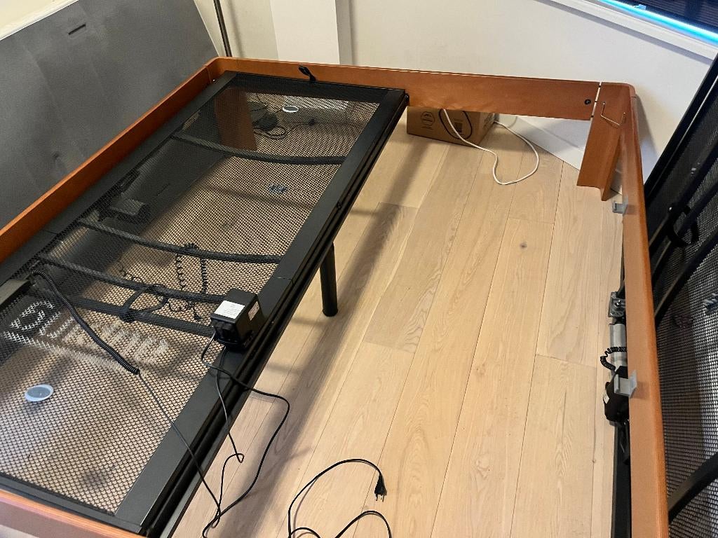 2 persoonsbed, Ophalen, Bruin, Tweepersoons, 180 cm