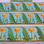 18 art nouveau wandtegels prachtige kleuren, Ophalen