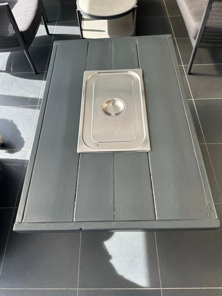 Vuurtafel / salontafel op gas - Gezellige warmte voor buiten, Tuin en Terras, Ophalen, Gebruikt