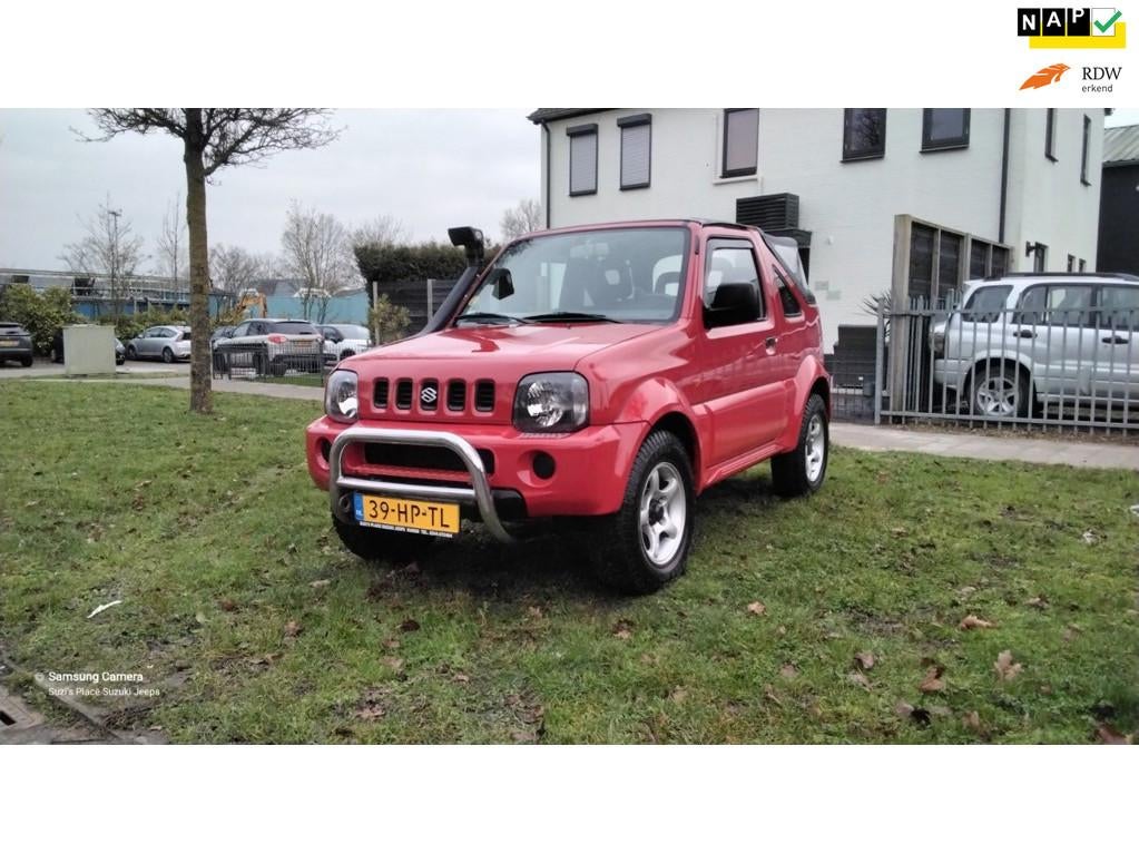 Suzuki Jimny 1.6 JLX Cabrio, Auto's, Suzuki, Euro 2, 4 cilinders, Cabriolet, 4 stoelen