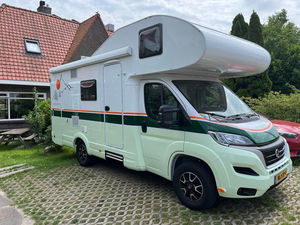 Dethleffs Alkoof Camper met Stapelbed, Caravans en Kamperen, Campers, Chemisch toilet, Alkoof, Ringverwarming, Luifel