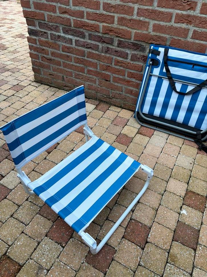 strand stoeltjes gratis, Caravans en Kamperen, Kampeermeubelen, Gebruikt, Campingstoel, Ophalen