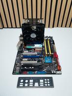 Asus P5Q-E  Moederbord Socket 775 + Intel Core 2 Quad Q9550, ., Zo goed als nieuw, DDR2, .