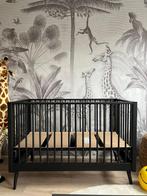 Ledikant 60x120 cm, zwart, zonder matras, Ophalen, Gebruikt, Ledikant