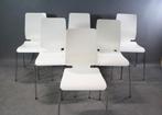 5x Ikea Gilbert stoelen - Wit, Kunststof, Gebruikt, Wit, Ophalen of Verzenden