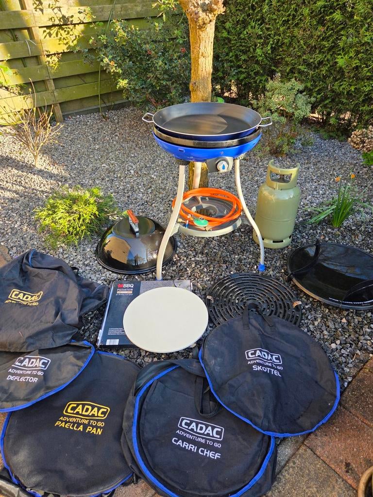 Cadac carri chef skottelbraai gasfles, Ophalen, Zo goed als nieuw