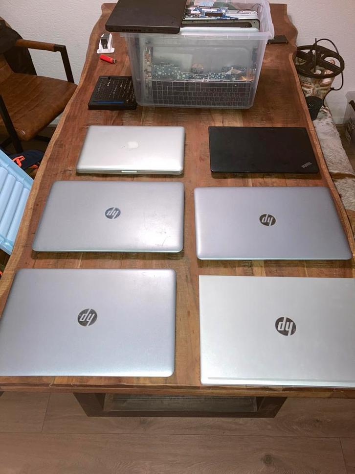 Partij laptops en onderdelen, Computers en Software, Windows Laptops, Gebruikt, 15 inch, SSD, 2 tot 3 Ghz, 8 GB, Qwerty, Ophalen