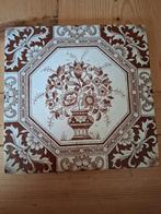 Set van 4 schitterende jaren 20/30 tegels, Gebruikt, Keramiek, Overige typen, Ophalen of Verzenden