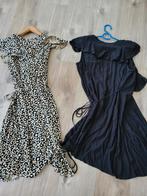 Set van 2 zomerjurkjes: luipaardprint en zwart maat m, Maat 38/40 (M), Overige kleuren, Ophalen of Verzenden, Boven de knie