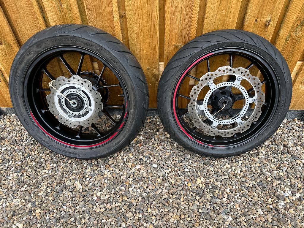 Honda CBR500R wielenset voorwiel achterwiel, Ophalen, Gebruikt