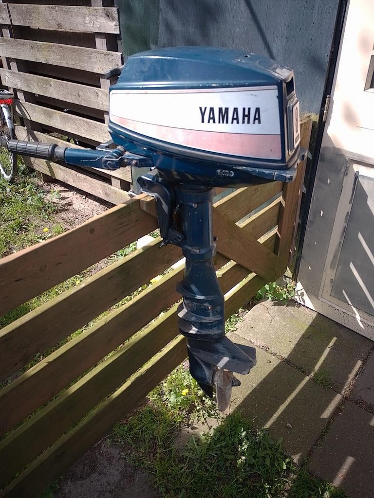 Yamaha tweetakt 8pk langstaart incl grote originele tank, Watersport en Boten, Ophalen, Gebruikt, Motor en Techniek