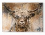 Canvas schilderij Schotse Hooglander, Ophalen of Verzenden