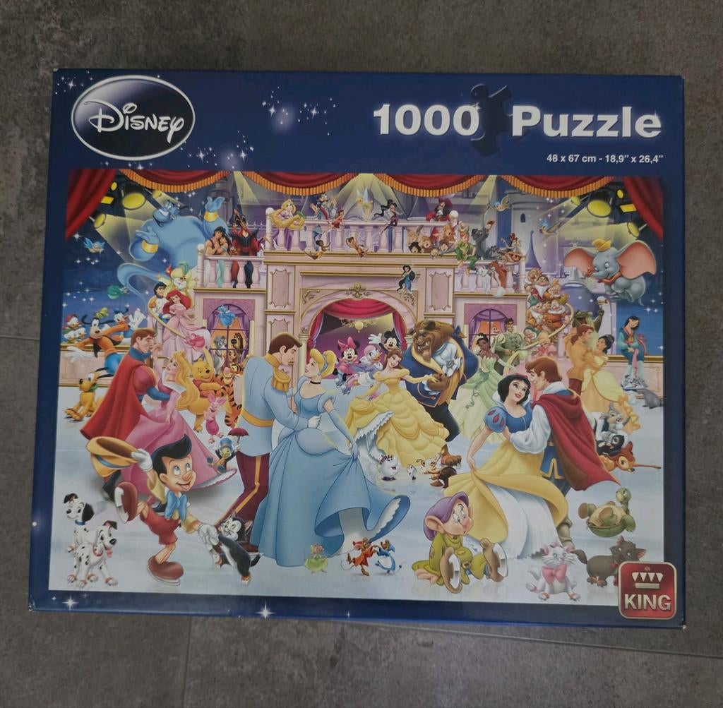 Disney King puzzel Holiday on Ice 1000 stukjes, Ophalen of Verzenden, 500 t/m 1500 stukjes, Zo goed als nieuw