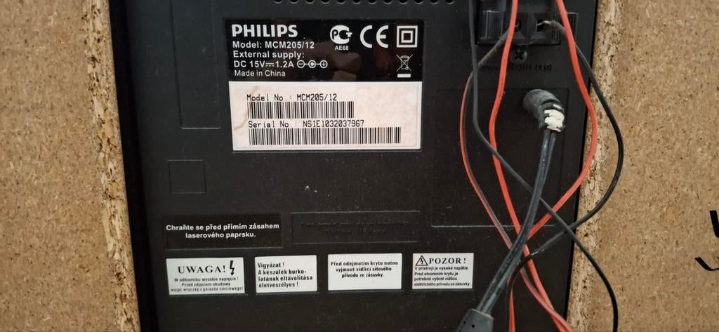 Philips MCM205/12 Radio met ingebouwde speakers, Ophalen of Verzenden, Gebruikt, Radio