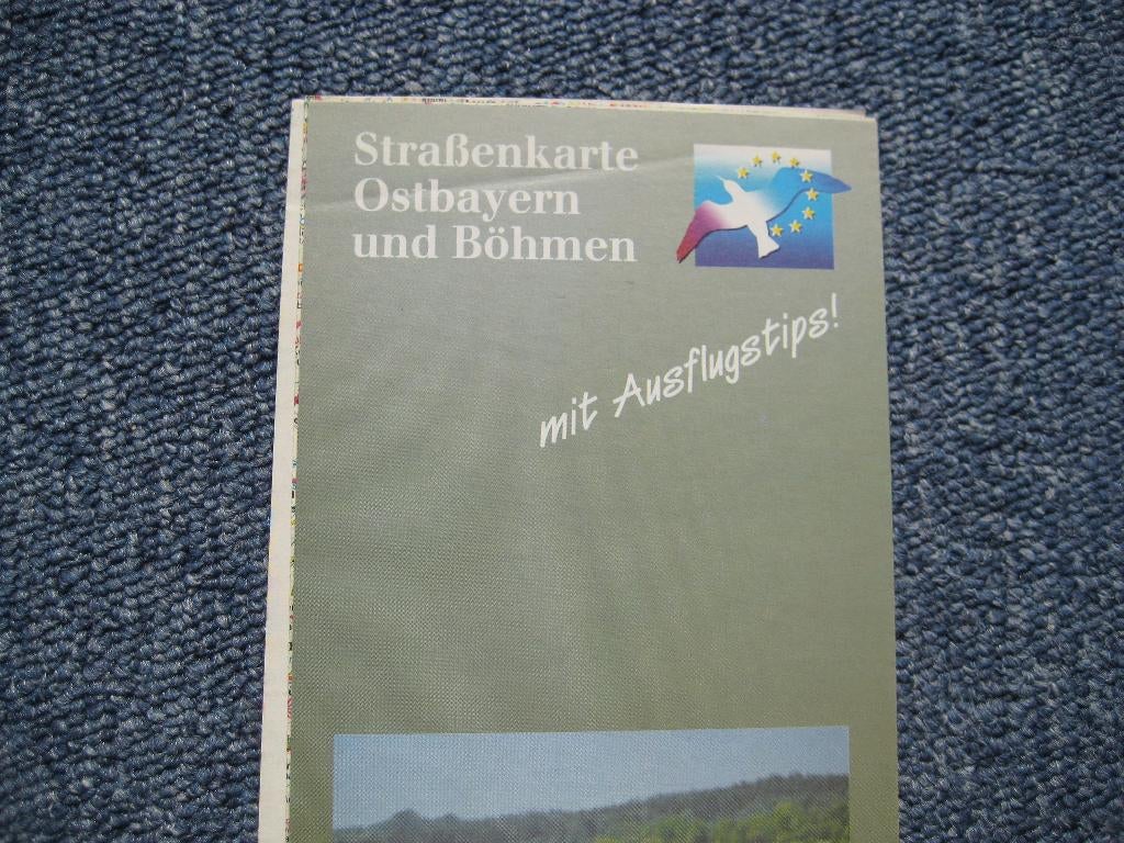 wegenkaart Ost-Bayern - Bohemen, Gelezen, Landkaart, Duitsland, 1800 tot 2000