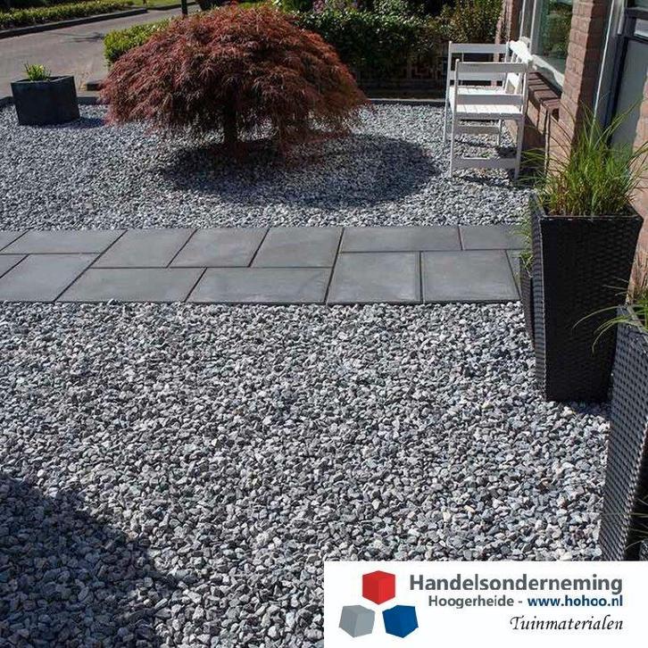 Icy blue split gebroken grijs blauw wit siersplit oprit deco, Tuin en Terras, Grind, Keien en Split, Nieuw, Split, Multi, Overige materialen