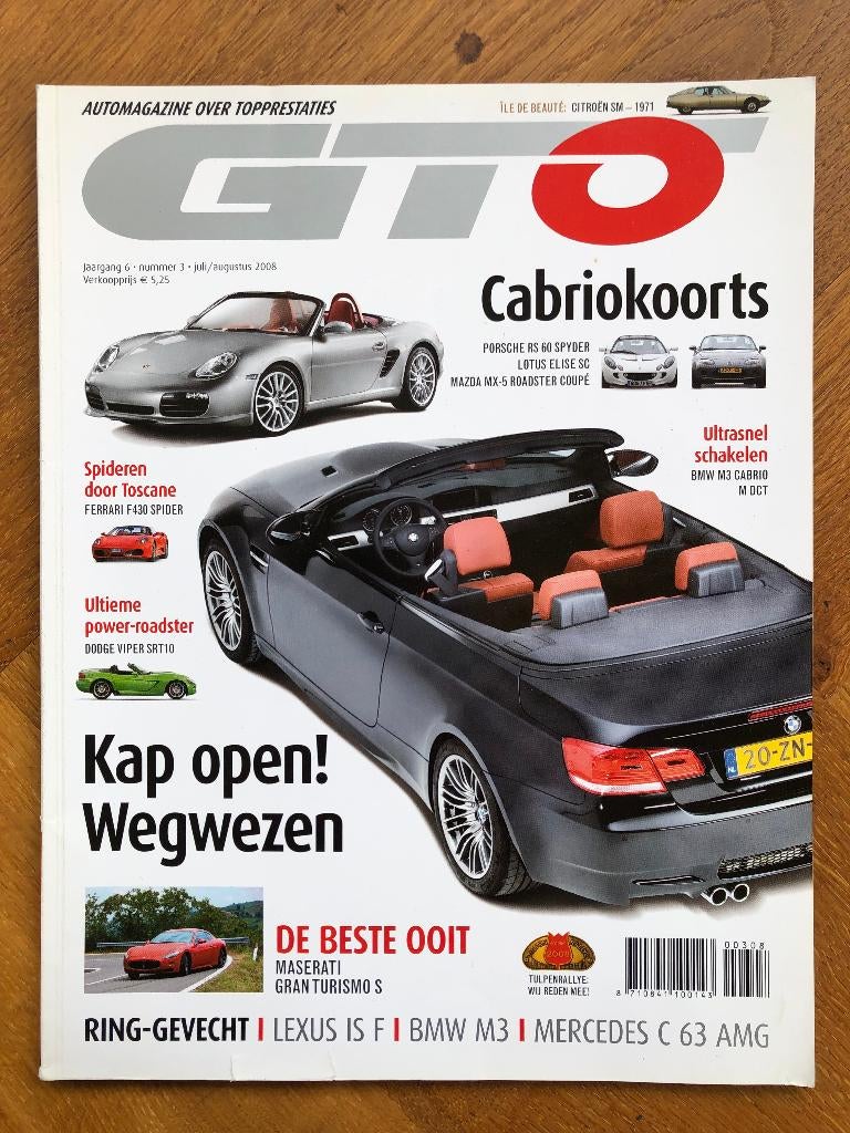 GTO Automagazine nr.3 2008, Boeken, Verzenden, Zo goed als nieuw, GTO Automogazine