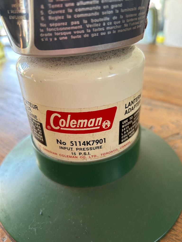 Coleman gaslamp, Caravans en Kamperen, Kampeeraccessoires, Gebruikt, Ophalen of Verzenden