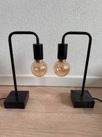 2 moderen tafellampen, Huis en Inrichting, Ophalen, Zo goed als nieuw, Metaal, Minder dan 50 cm